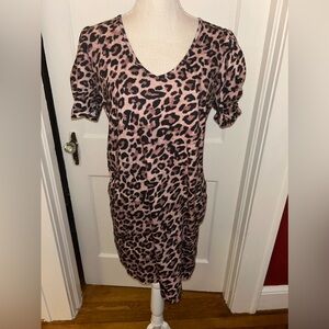 Leopard Print V-Neck women’s dress Generation X size small